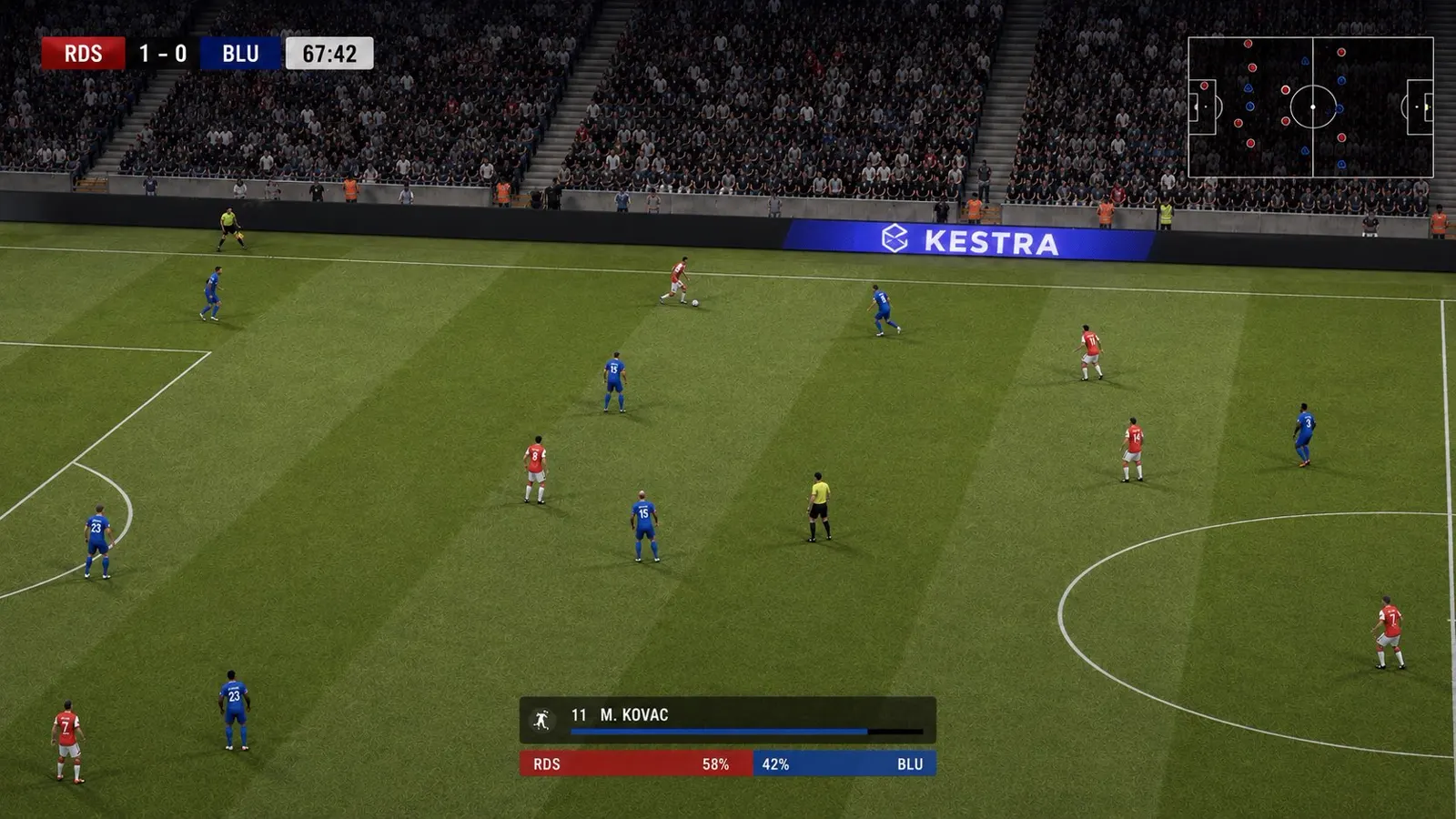 Football sim — Stadium LED (2D)